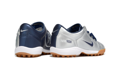 Kids Nike Total 90 III TF Football Shoes - Silver/Blue/White