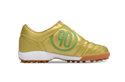 Kids Nike Total 90 III TF Football Shoes - Gold/Green/White