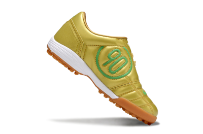 Kids Nike Total 90 III TF Football Shoes - Gold/Green/White