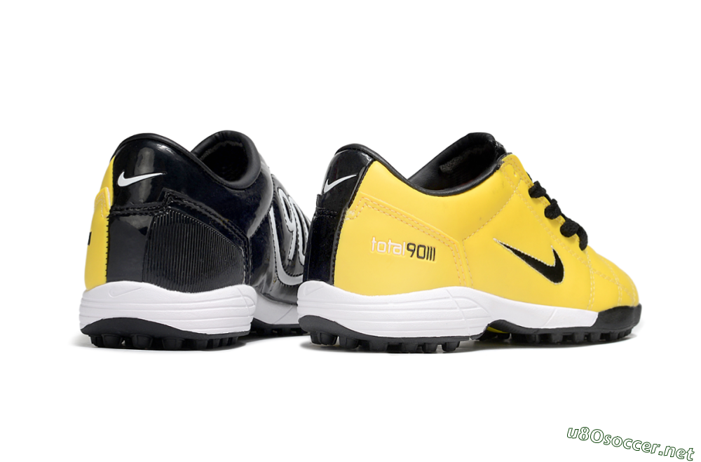 Kids Nike Total 90 III TF Football Shoes - Yellow/Black/White 5
