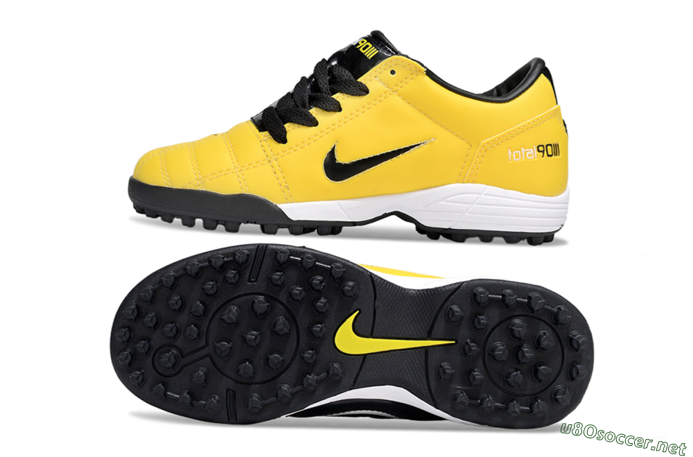 Kids Nike Total 90 III TF Football Shoes - Yellow/Black/White 1