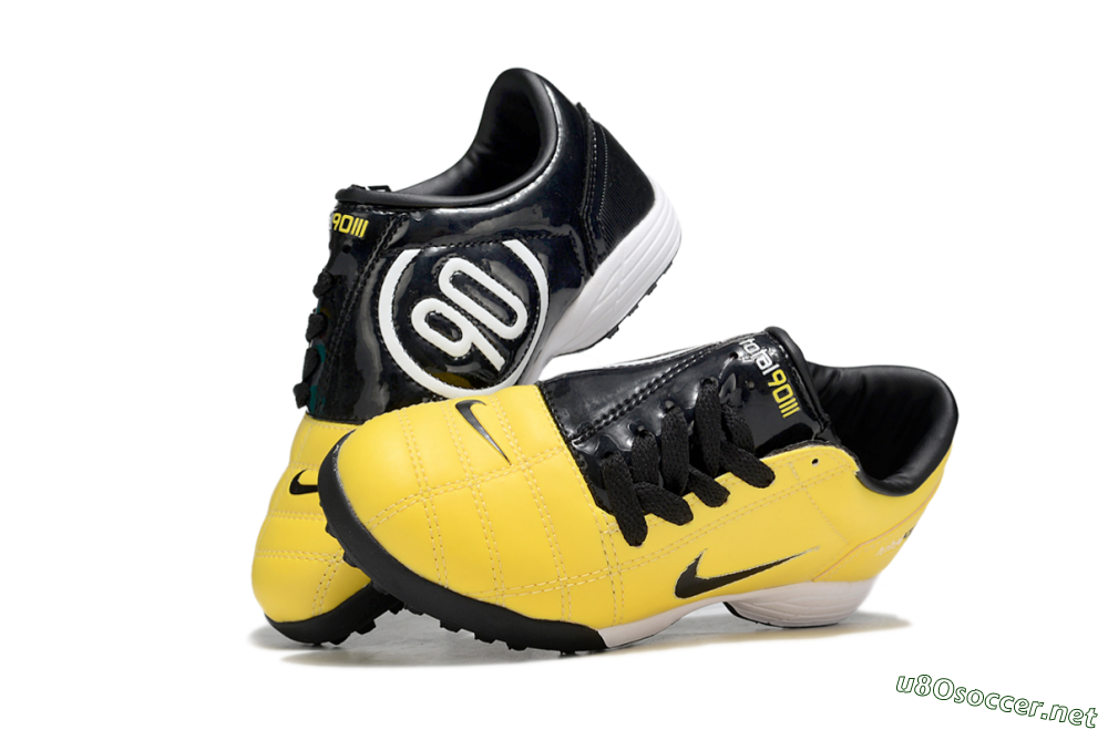 Kids Nike Total 90 III TF Football Shoes - Yellow/Black/White 0