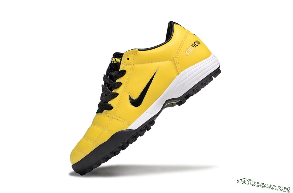 Kids Nike Total 90 III TF Football Shoes - Yellow/Black/White 4