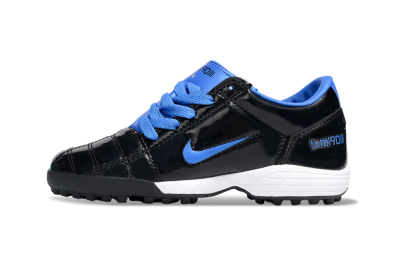 Kids Nike Total 90 III TF Football Shoes - Black/Blue/White