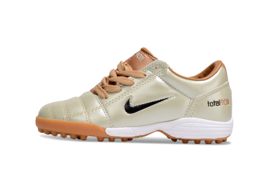 Kids Nike Total 90 III TF Football Shoes - Gold/Black/White