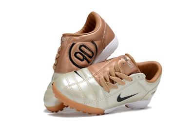 Kids Nike Total 90 III TF Football Shoes - Gold/Black/White