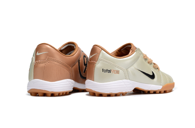 Kids Nike Total 90 III TF Football Shoes - Gold/Black/White
