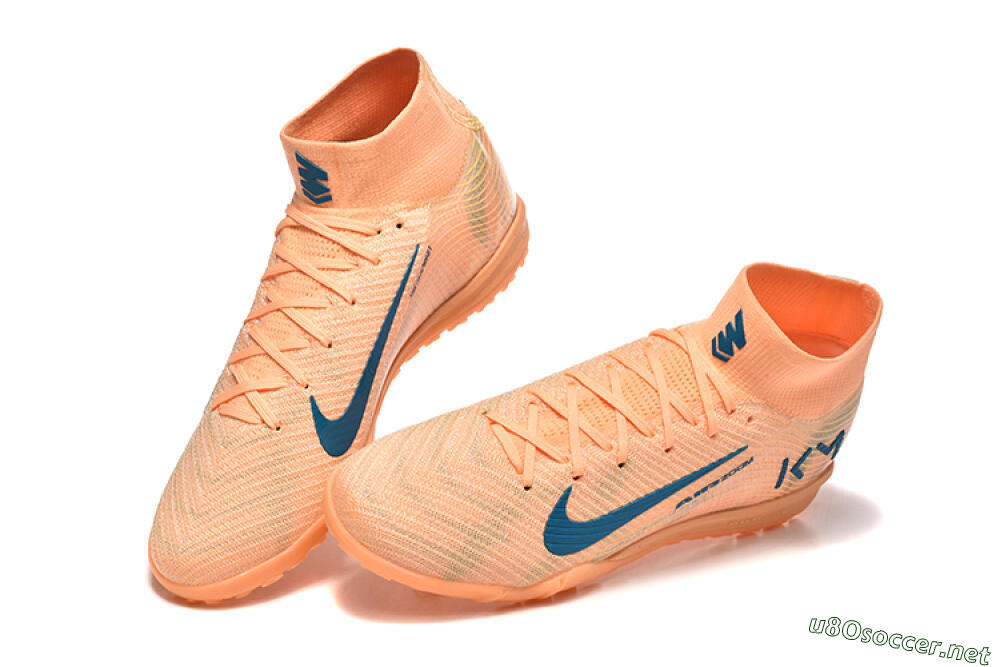 Men's Nike Air Zoom Mercurial Superfly 10 Elite TF Football Shoes - Pink/Blue/Yellow 6