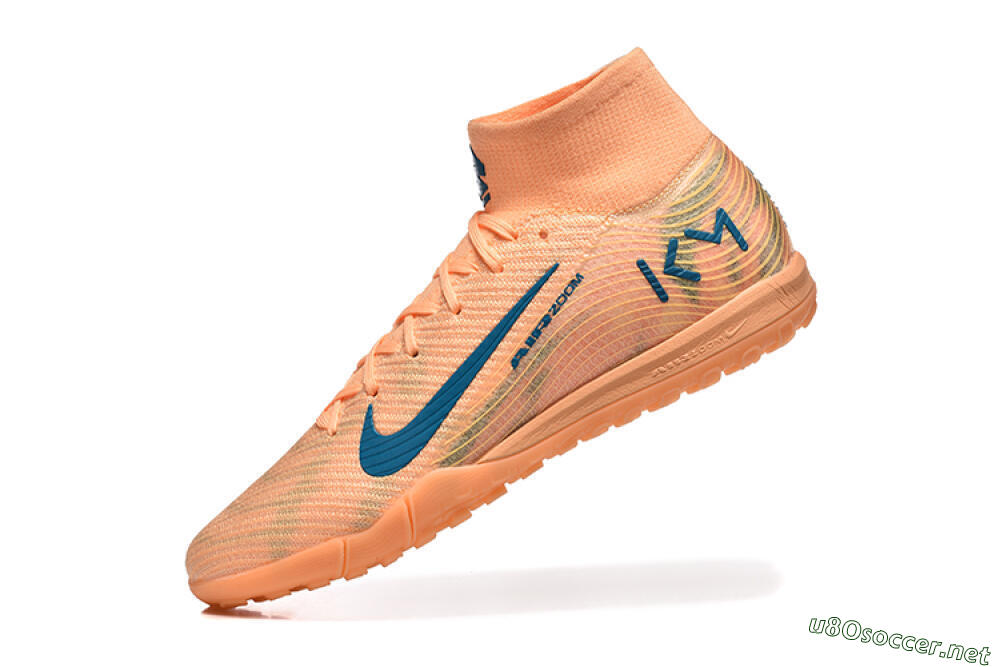 Men's Nike Air Zoom Mercurial Superfly 10 Elite TF Football Shoes - Pink/Blue/Yellow 8