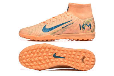 Men's Nike Air Zoom Mercurial Superfly 10 Elite TF Football Shoes - Pink/Blue/Yellow