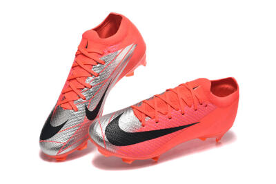 Men's Nike Air Zoom Mercurial Vapor 16 Elite FG Football Boots - Red/Silver/Black
