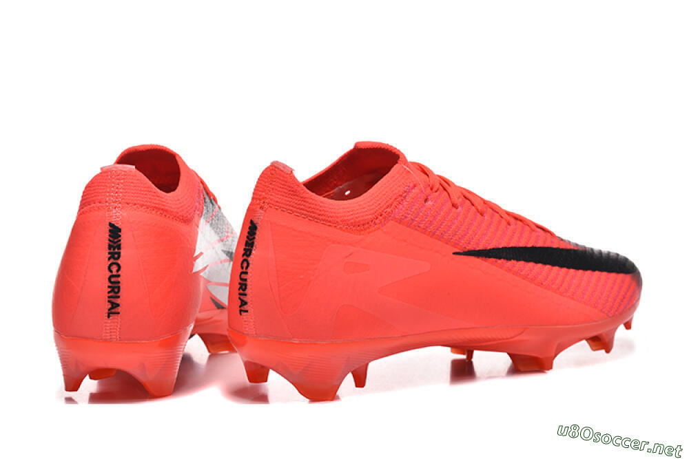 Men's Nike Air Zoom Mercurial Vapor 16 Elite FG Football Boots - Red/Silver/Black 9