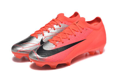 Men's Nike Air Zoom Mercurial Vapor 16 Elite FG Football Boots - Red/Silver/Black