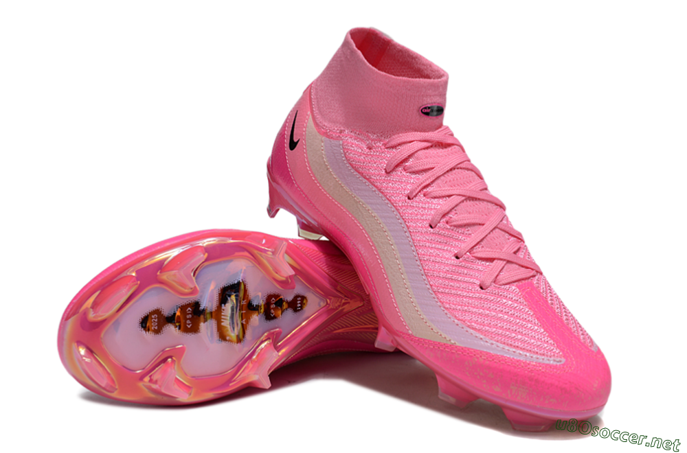 Unisex Nike Air Zoom Mercurial Superfly 10 Elite FG Football Boots - Pink/Black/White 3