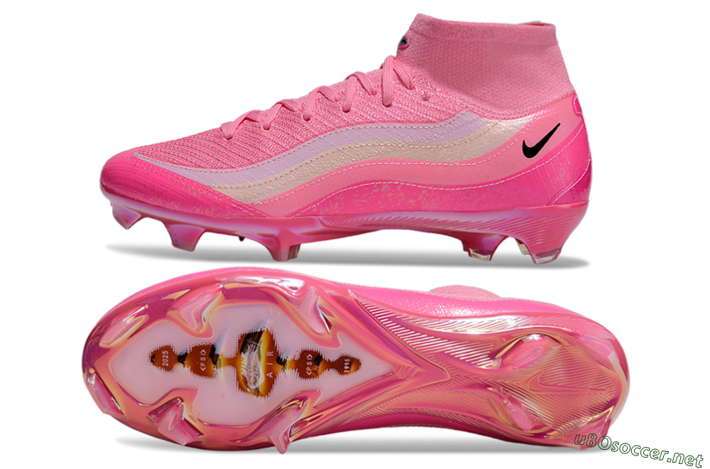 Unisex Nike Air Zoom Mercurial Superfly 10 Elite FG Football Boots - Pink/Black/White 1