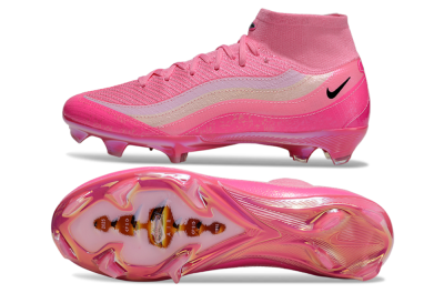 Unisex Nike Air Zoom Mercurial Superfly 10 Elite FG Football Boots - Pink/Black/White