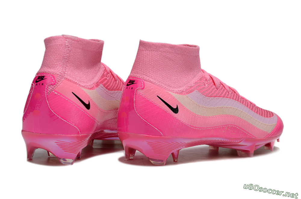 Unisex Nike Air Zoom Mercurial Superfly 10 Elite FG Football Boots - Pink/Black/White 6