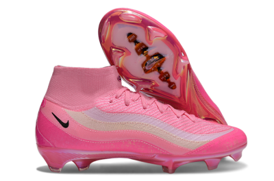 Unisex Nike Air Zoom Mercurial Superfly 10 Elite FG Football Boots - Pink/Black/White