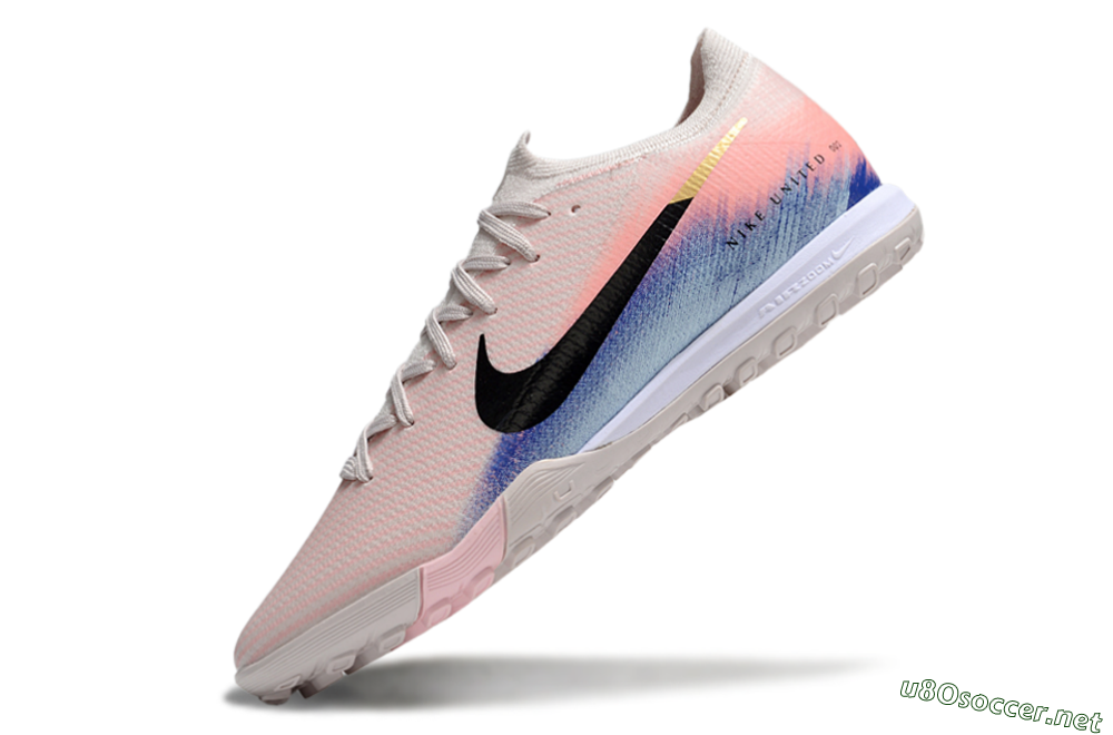 Unisex Nike Air Zoom Mercurial Vapor 16 Elite TF Football Shoes - Pink/Black/Gold 4
