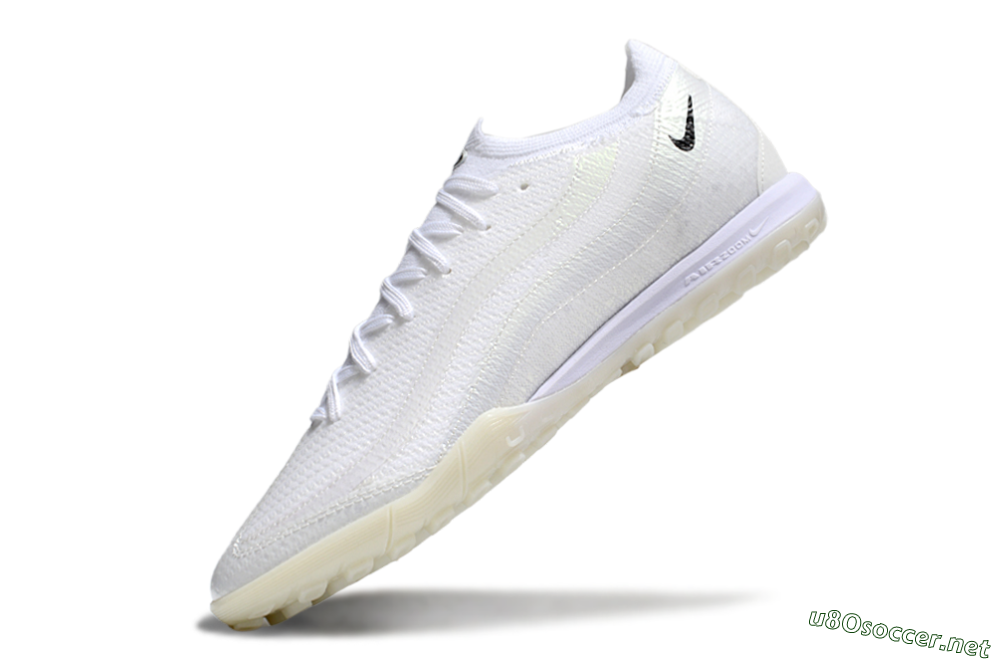 Unisex Nike Air Zoom Mercurial Vapor 16 Elite TF Football Shoes - White/Beige/Black 4