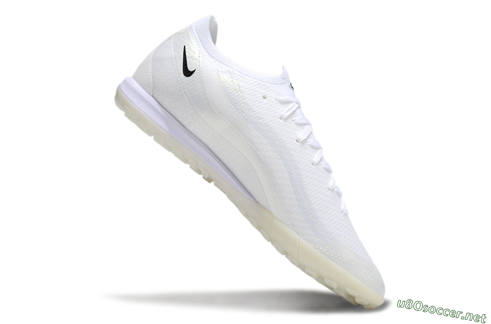 Unisex Nike Air Zoom Mercurial Vapor 16 Elite TF Football Shoes - White/Beige/Black 3