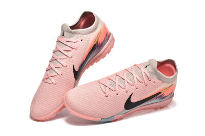 Men's Nike Air Zoom Mercurial Vapor 15 Elite TF Football Shoes - Pink/Black/Gold