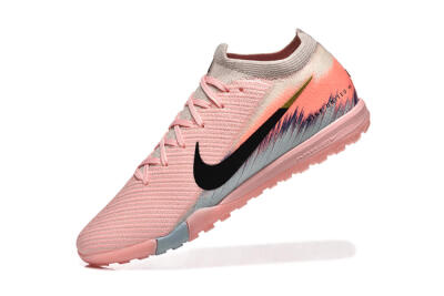 Men's Nike Air Zoom Mercurial Vapor 15 Elite TF Football Shoes - Pink/Black/Gold