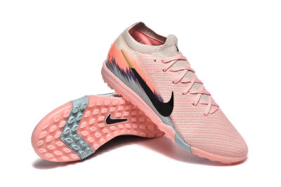 Men's Nike Air Zoom Mercurial Vapor 15 Elite TF Football Shoes - Pink/Black/Gold
