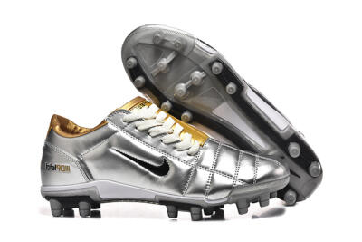 Men's Nike Total 90 III FG Football Boots - Silver/Black/Gold