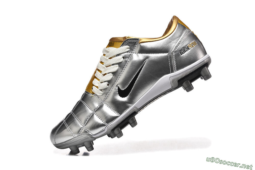 Men's Nike Total 90 III FG Football Boots - Silver/Black/Gold 8