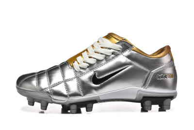 Men's Nike Total 90 III FG Football Boots - Silver/Black/Gold