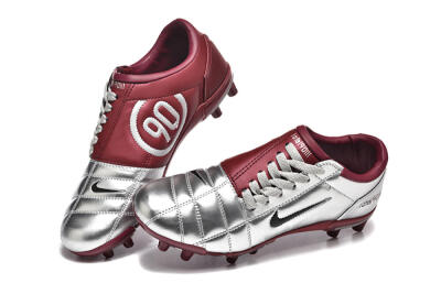 Men's Nike Total 90 III FG Football Boots - Silver/Black/Red