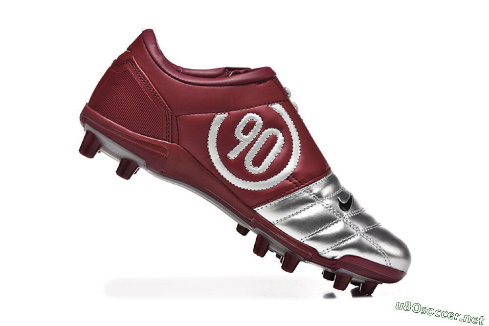 Men's Nike Total 90 III FG Football Boots - Silver/Black/Red 7