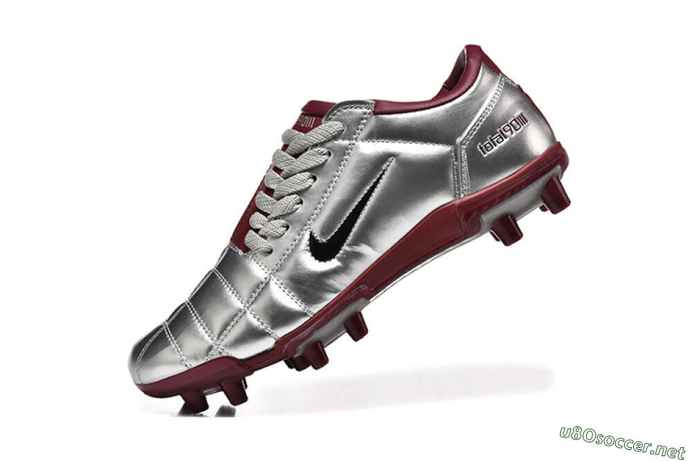 Men's Nike Total 90 III FG Football Boots - Silver/Black/Red 8