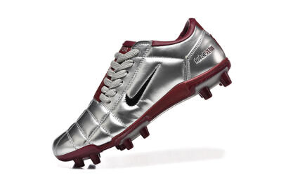 Men's Nike Total 90 III FG Football Boots - Silver/Black/Red