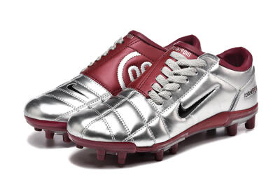 Men's Nike Total 90 III FG Football Boots - Silver/Black/Red