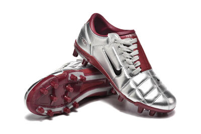 Men's Nike Total 90 III FG Football Boots - Silver/Black/Red
