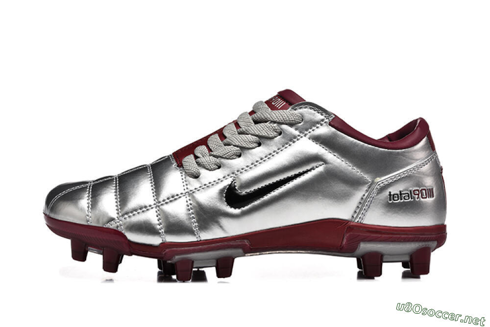 Men's Nike Total 90 III FG Football Boots - Silver/Black/Red 0