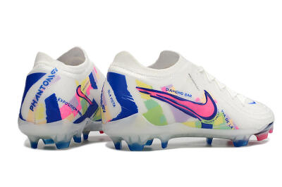 Men's Nike Phantom GX 2 Elite FG Football Boots - White/Pink/Blue