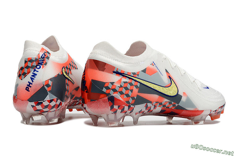 Men's Nike Phantom GX 2 Elite FG Football Boots - White/Red/Yellow 6