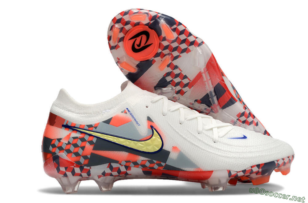 Men's Nike Phantom GX 2 Elite FG Football Boots - White/Red/Yellow 2