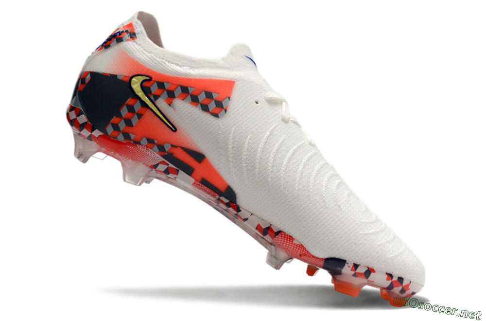 Men's Nike Phantom GX 2 Elite FG Football Boots - White/Red/Yellow 4