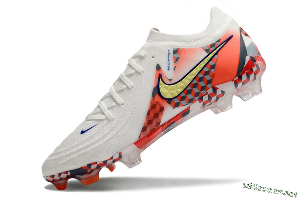Men's Nike Phantom GX 2 Elite FG Football Boots - White/Red/Yellow 5