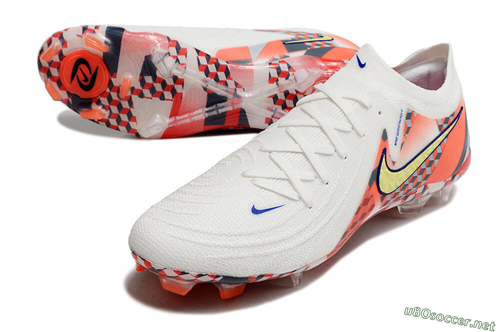 Men's Nike Phantom GX 2 Elite FG Football Boots - White/Red/Yellow 3