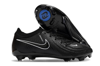 Unisex Nike Phantom GX 2 Elite FG Football Boots - Black/White/Blue