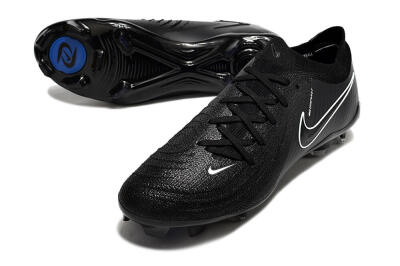Unisex Nike Phantom GX 2 Elite FG Football Boots - Black/White/Blue
