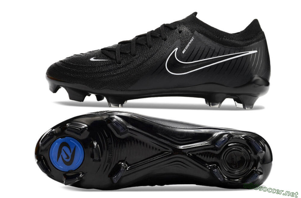 Unisex Nike Phantom GX 2 Elite FG Football Boots - Black/White/Blue 1
