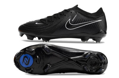Unisex Nike Phantom GX 2 Elite FG Football Boots - Black/White/Blue