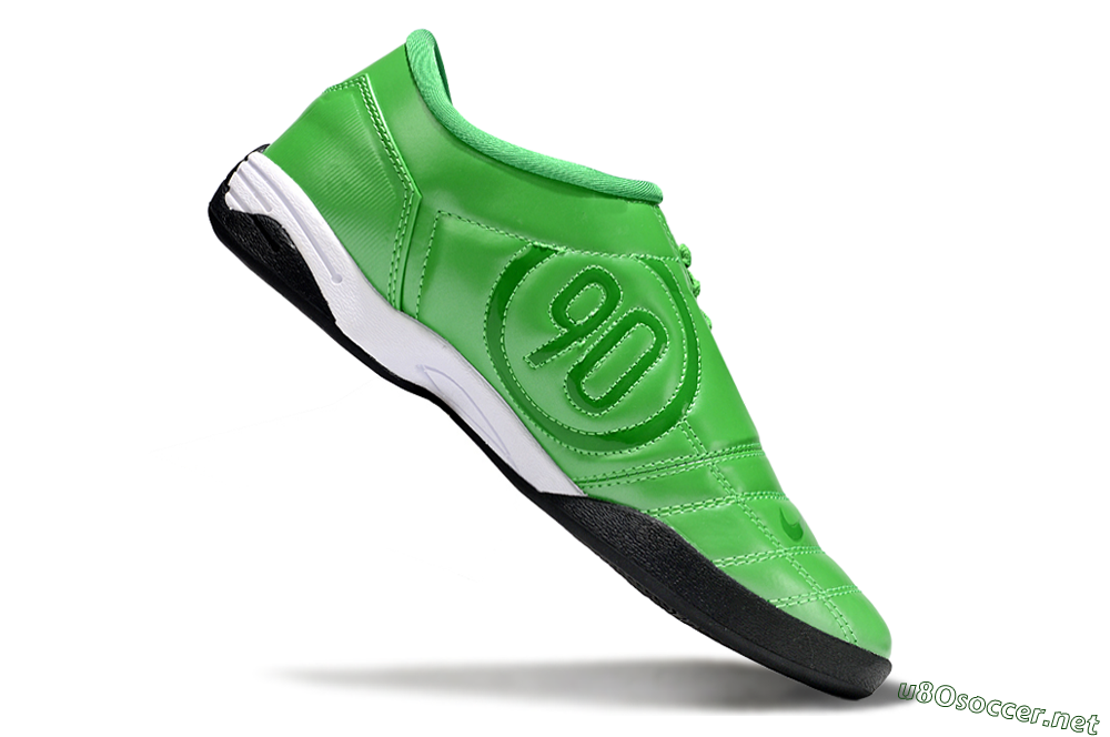 Men's Nike Total 90 III IC Football Shoes - Green/White/Black 4