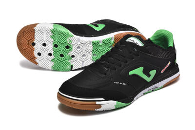 Men's Joma Top Flex IC Football Shoes - Black/Green/Red